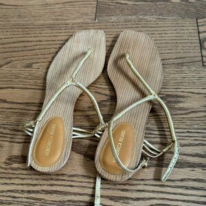 Veronica Beard Gold Sandals size 9